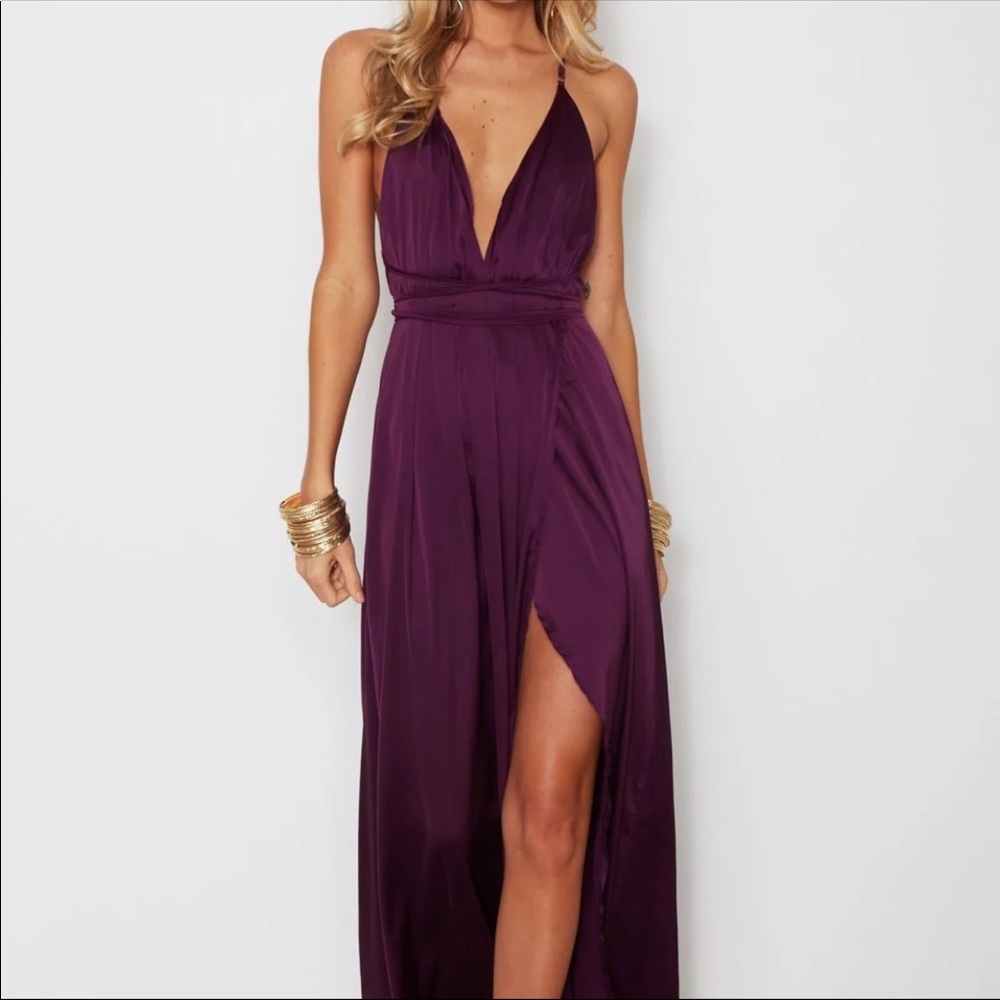 Purple maxi dress